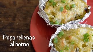 PAPAS RELLENAS AL HORNO [upl. by Leeda]