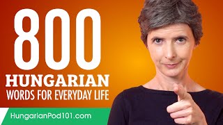 800 Hungarian Words for Everyday Life  Basic Vocabulary 40 [upl. by Lillie]