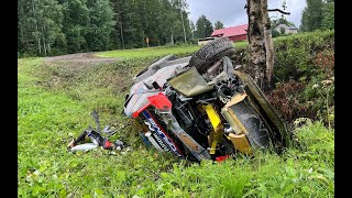 Big CRASH  WRC Secto Rally Finland 2024 [upl. by Amer]