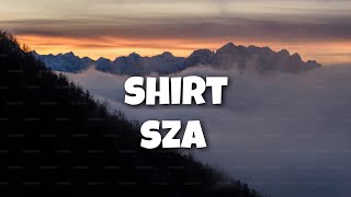 Shirt  SZA  Lyrics Video blood stain on my shirt [upl. by Kcirdneked]