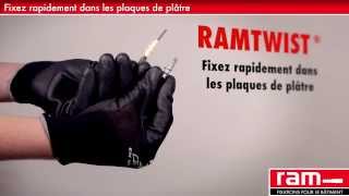 Chevilles RAMTWIST métalliques autoforeuses  plastique avec embout [upl. by Valli]