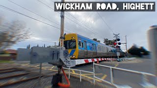 Wickham Road Highett Level Crossing  August 2023 [upl. by Leuqer]