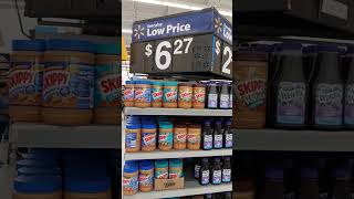 Skippy super chunky natural peanut butter back at Walmart 59 less than Target September 22 2024 [upl. by Ahsiekel]