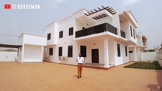 Touring a Stunning 250000 Ultramodern House with Out house in Accra Ghana [upl. by Chamberlain340]