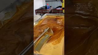 process of jaggery makingcookingrecipes streetfood foodrecipes foodrecipes [upl. by Atrebla]