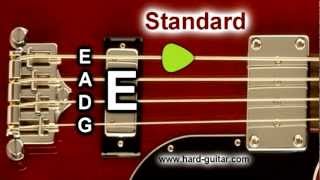 Bass Guitar Tuner  E Standard Tuning E A D G 4 Strings [upl. by Gavette]