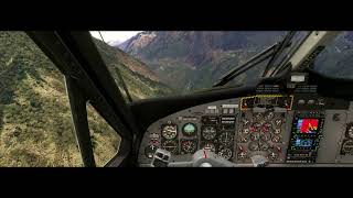 Lukla Airport Cockpit View Landing [upl. by Chen]