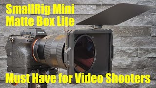 SmallRig Mini Matte Box Lite 3757 Unboxing and Review [upl. by Catlee]