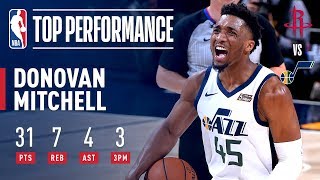 Donovan Mitchell Racks Up 31 Points to Force Game 5  April 22 2019 [upl. by Wordoow]