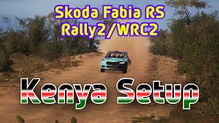 Skoda Fabia RS Rally2WRC2  Kenya Setup  EA WRC [upl. by Ammann]