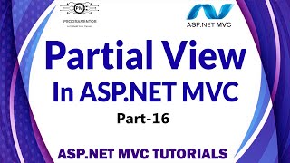 16  Partial View In ASPNET MVC  ASPNET MVC Partial View  MVC Tutorials  ASPNET HindiUrdu [upl. by Lledniw697]