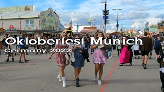 Oktoberfest Munich 2022  walking tour [upl. by Rosetta]