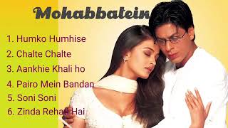 Mohabbatein Movie All Songs  Shah Rukh Khan  Aishwarya Rai  viralvideo love lovesong [upl. by Pentheas996]