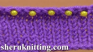 Beaded Ending Decorative Bind Off Tutorial 7 Method 11 of 12 Sewn Bindoff [upl. by Yrekaz]