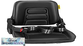 VEVOR Universal Adjustable Forklift Seat with Safety Belt Full Suspension Seat Replacement Review [upl. by Elleron]