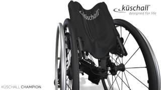 Small but smart New Kuschall Champion SK now smallest folding wheelchair [upl. by Eceinehs]