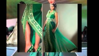 Collection Caftans et takchitas couleur vert [upl. by Nekcerb]