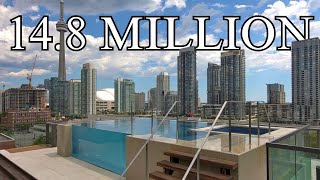 148 Million Dollar Penthouse Apartment Tour  Downtown Toronto [upl. by Netsrek118]