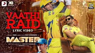 Vaathi Raid Dhoni Version Master [upl. by Brothers]