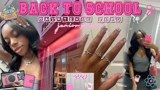 BACK TO SCHOOL MAINTENANCE VLOG ❀ hair lashes eyebrows nails toes shopping etc [upl. by Kandace612]