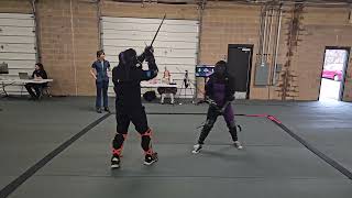 Scioto Open 2024  Logan Caldwell vs Aaron Hudson Div B Longsword [upl. by Ehctav]