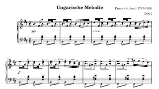 F Schubert  Ungarische Melodie D 817 in B minor [upl. by Pappas232]