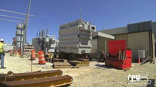 Substation Transformer Installation TimeLapse  Powering the Future [upl. by Tibbitts]