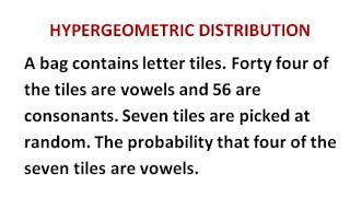 btechmathshub7050 Hypergeometric Distribution ConceptProblemshortcut [upl. by Kial]