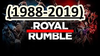 Royal Rumble 1988  2019 Winners  Ganadores [upl. by Diogenes]