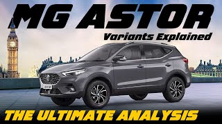 MG Astor Petrol Variants Explained  Sprint Shine Select Sharp Pro Savvy Pro [upl. by Lehcir950]