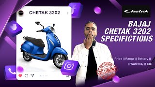 Bajaj Chetak 3202  Chetak Ev  नया चेतक सिर्फ़ एक लाख पंद्रह हज़ार में ॥ New launched  evlover [upl. by Jaymee]