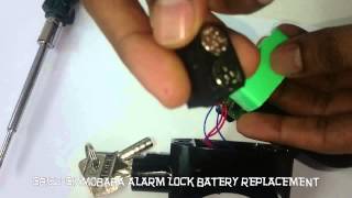 GB152GIZMOBABA ALARM LOCK BATTERY REPLACEMENT [upl. by Notsirt745]