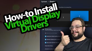 How to install a Virtual Display Driver HDR 8k 500hz [upl. by Hardej352]