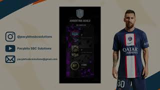 ARGENTINA GOALS SBC SOLUTION MADFUT 23 [upl. by Elga]