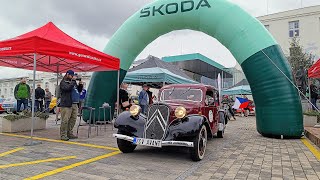 Mladá Boleslav Oldtimer Bohemia Rally si poradila i s nepřízní počasí [upl. by Yurik510]