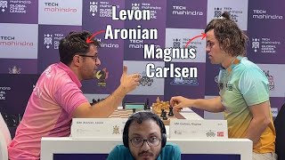 When Levon Aronian went all out to beat Magnus Carlsen  Global Chess League  Commentary by Sagar [upl. by Morse]