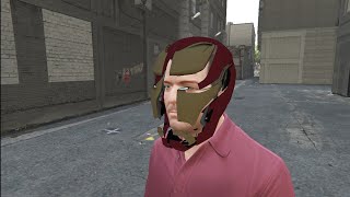 Gta V Iron man animated Nanotech helmetscript [upl. by Afinom]