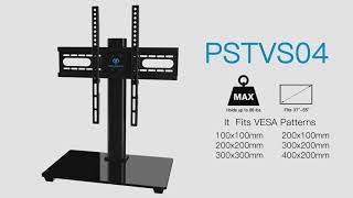 How to Assemble PERLESMITH PSTVS04 Tabletop TV Stand [upl. by Ardnuahs196]