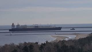 DUHAIL LNG carrier IMO 9337975  inbound the Port of Świnoujście [upl. by Liederman]