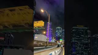 Miami at night 🌙 music love song florida miami miamilifestyle [upl. by Michiko]