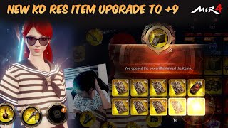 NEW KD RES ITEM UPGRADE TO 9  MIR4 [upl. by Raji866]