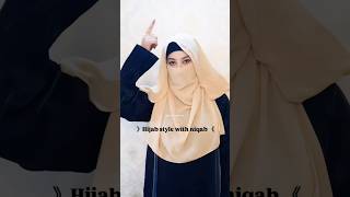 How to do hijab with niqab hijabtutorial youtubeshorts trending viralhijab [upl. by Nicolai]