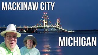 Mackinaw City and Bridge  Kilwins Chocolate Where It Began Tour Petoskey  American Boutique Inn [upl. by Ahsuatal]