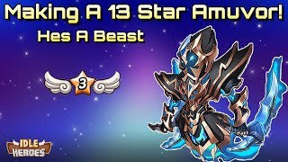 Idle Heroes S  13 Star Amuvor and Aspen Dungeon Run [upl. by Yenmor]