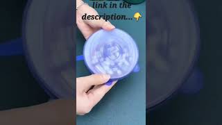 Microwave Safe Silicone Stretch Lids 💫💫💫shortvideo usefulgadgets household [upl. by Euqinobe469]