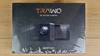 Apeman Trawo A100 Actioncam  Unboxing erster Eindruck amp kurzer Audio  Video Test  DEUTSCH [upl. by Lleoj539]