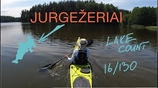 Kayaking Lithuanian Lakes JURGEŽERIAI  3km Full Solo Kayak Trip 4K [upl. by Eyak523]