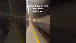 BSeries Set 123 amp 122 arriving into Perth Underground [upl. by Greenquist]