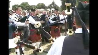 Strathclyde Police pipe band 2003 worlds tune up [upl. by Nawram]