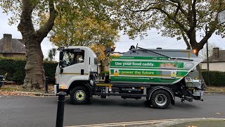 BRAND NEW TRUCK And service IsuzuTerberg Orus refuse truck on food waste JTV [upl. by Trahurn]